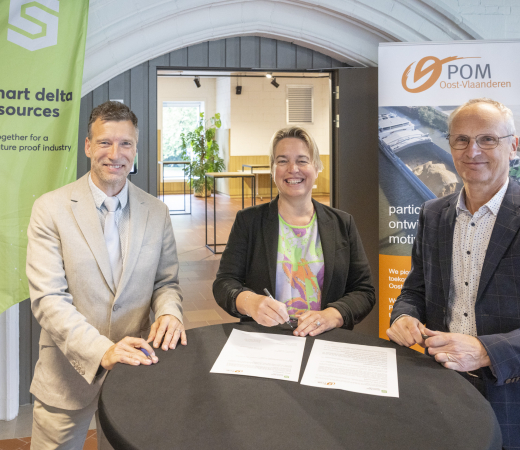 Ondertekening B2B Heat overeenkomst POM Oost-Vlaanderen en Smart Delta Resources Flanders