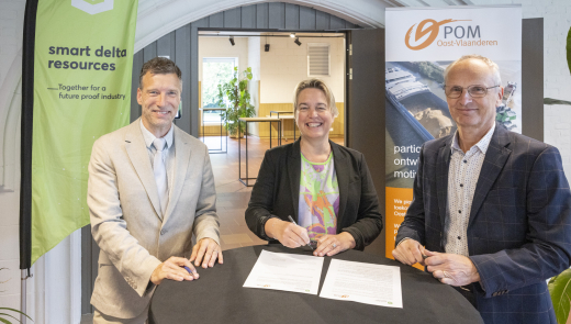 Ondertekening B2B Heat overeenkomst POM Oost-Vlaanderen en Smart Delta Resources Flanders